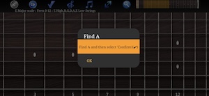 Guitar Scales and Chords app - fretboard notes exercise