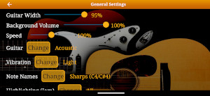 Guitar Scales and Chords - Settings