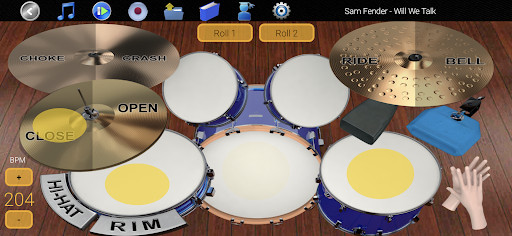 Learn Drums - Main play interface
