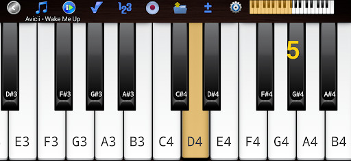 Piano Melody - The app plays the melody and you play it back